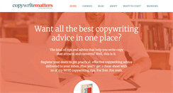 Desktop Screenshot of copywritematters.com